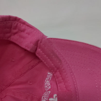 New Orleans French Quarter Strapback Hat Pink Embroidered Adult I Love Nawlins