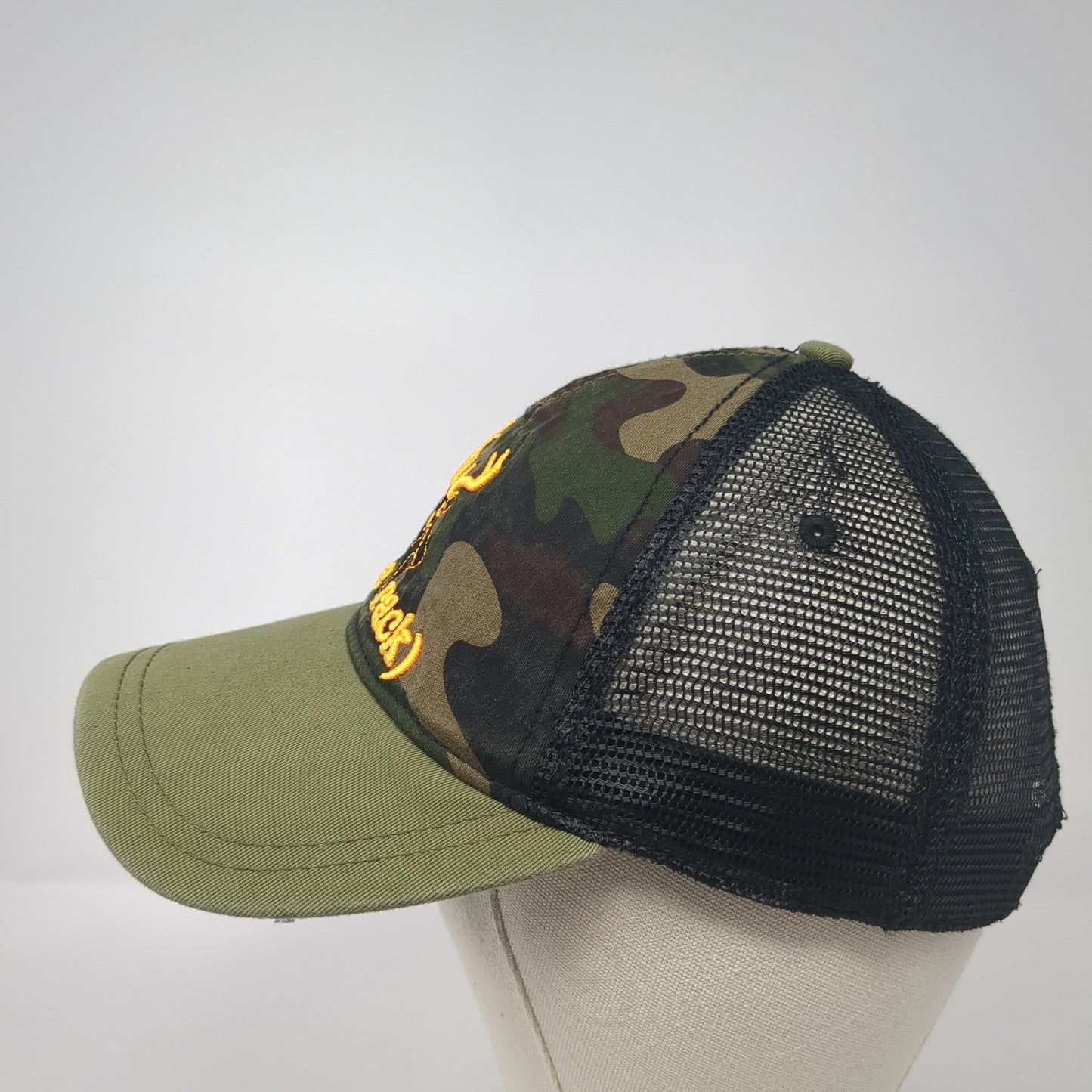 Deer Nice Rack Snapback Trucker Hat Multicolor One Size Mesh Back Camo