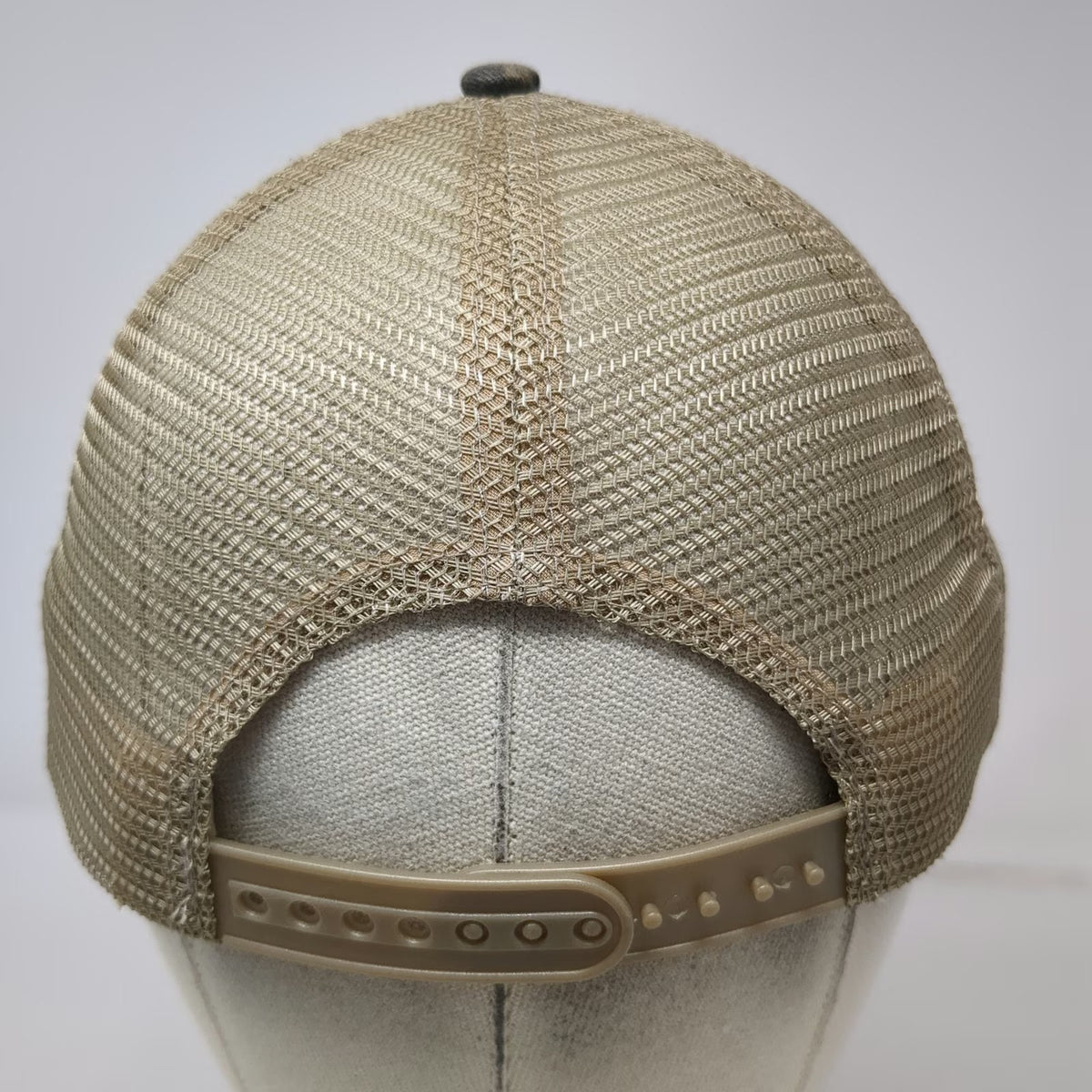 Lowe's 4 Pros Camo Trucker Hat Brown Mesh Back One Size Snapback Logo Hardware