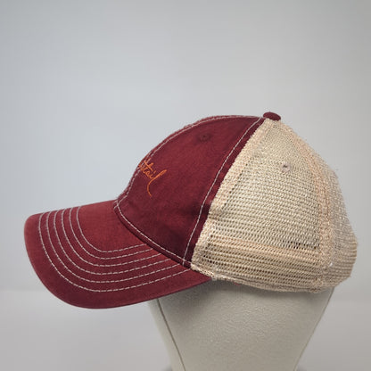 Whitetail Snapback Mesh Back Trucker Hat Red One Size Colorblock Ahead