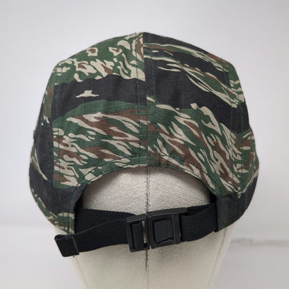 Yupoong 5 Panel Green Black One Size Tiger Stripe Camo TF-LXIX Strapback Hat