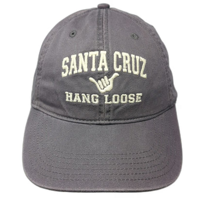 Legacy Santa Cruz Hang Loose Gray Baseball Cap One Size Shaka Logo Hat