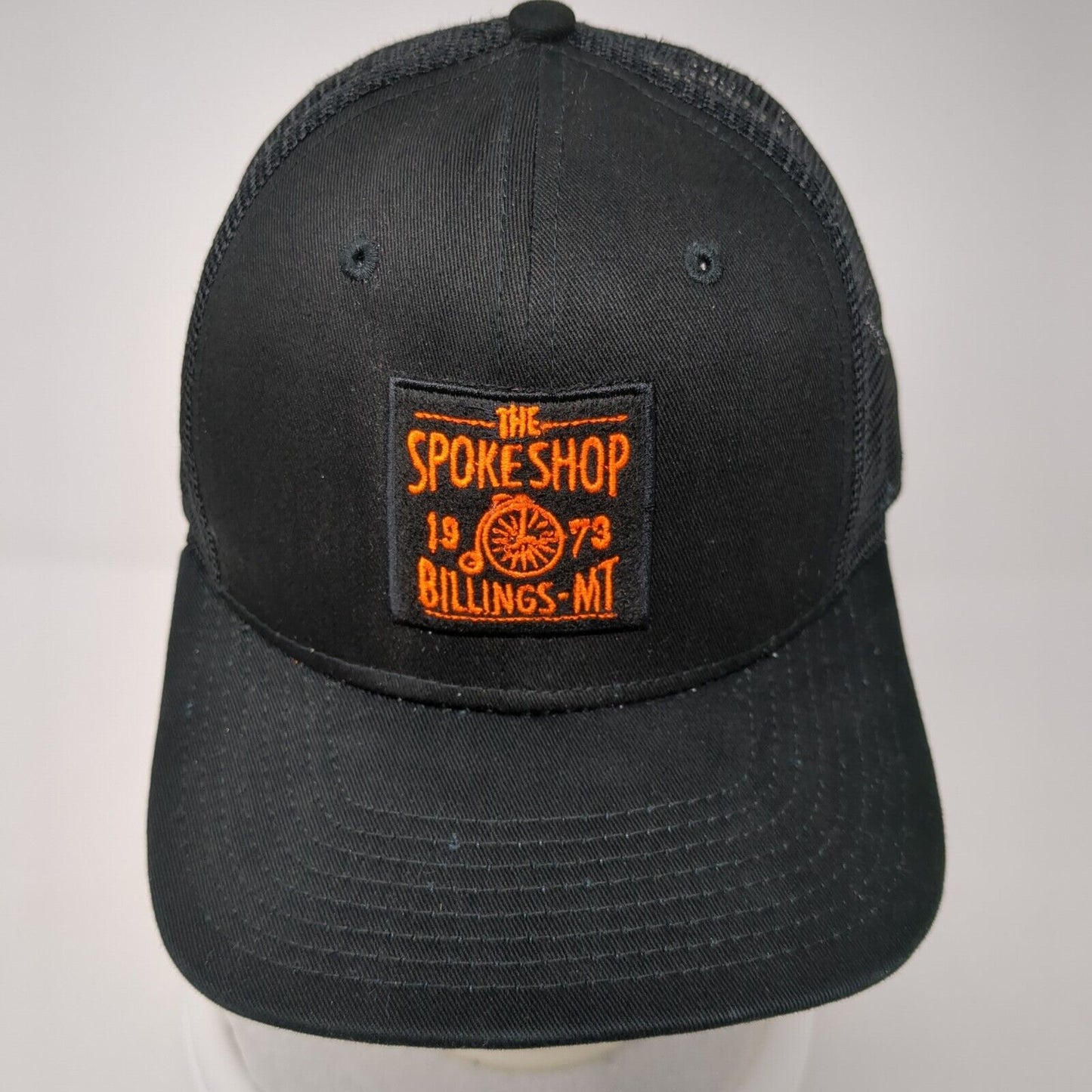 The Spoke Shop Billings MT Trucker Hat Black One Size Mesh Back New Era