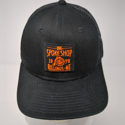 The Spoke Shop Billings MT Trucker Hat Black One Size Mesh Back New Era
