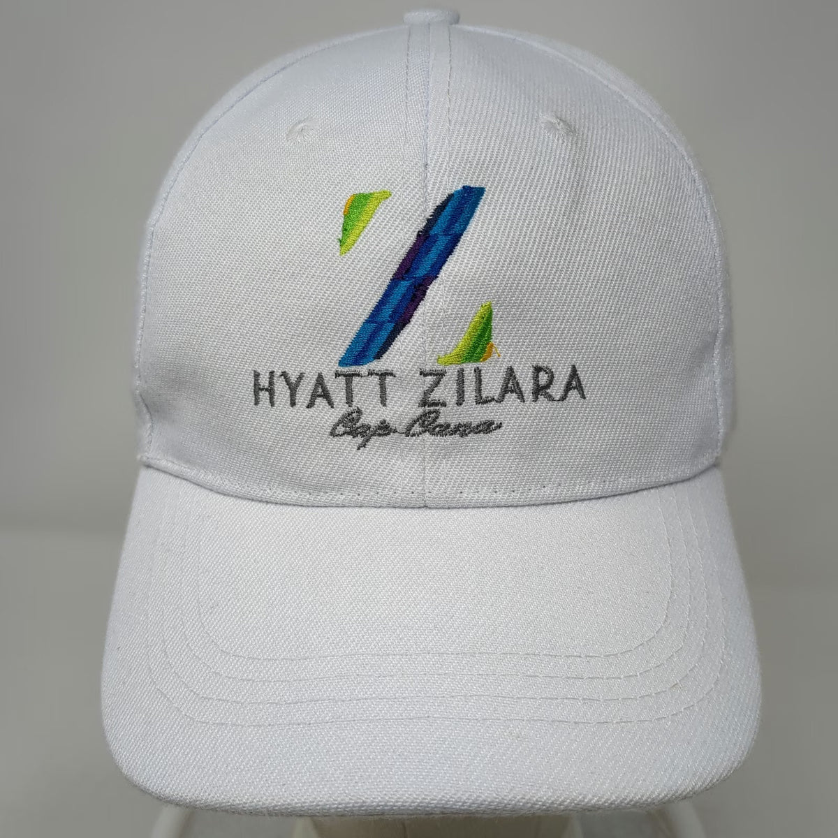 Hyatt Zilara Cap Cana Hat Baseball Cap White One Size Embroidered Adjustable