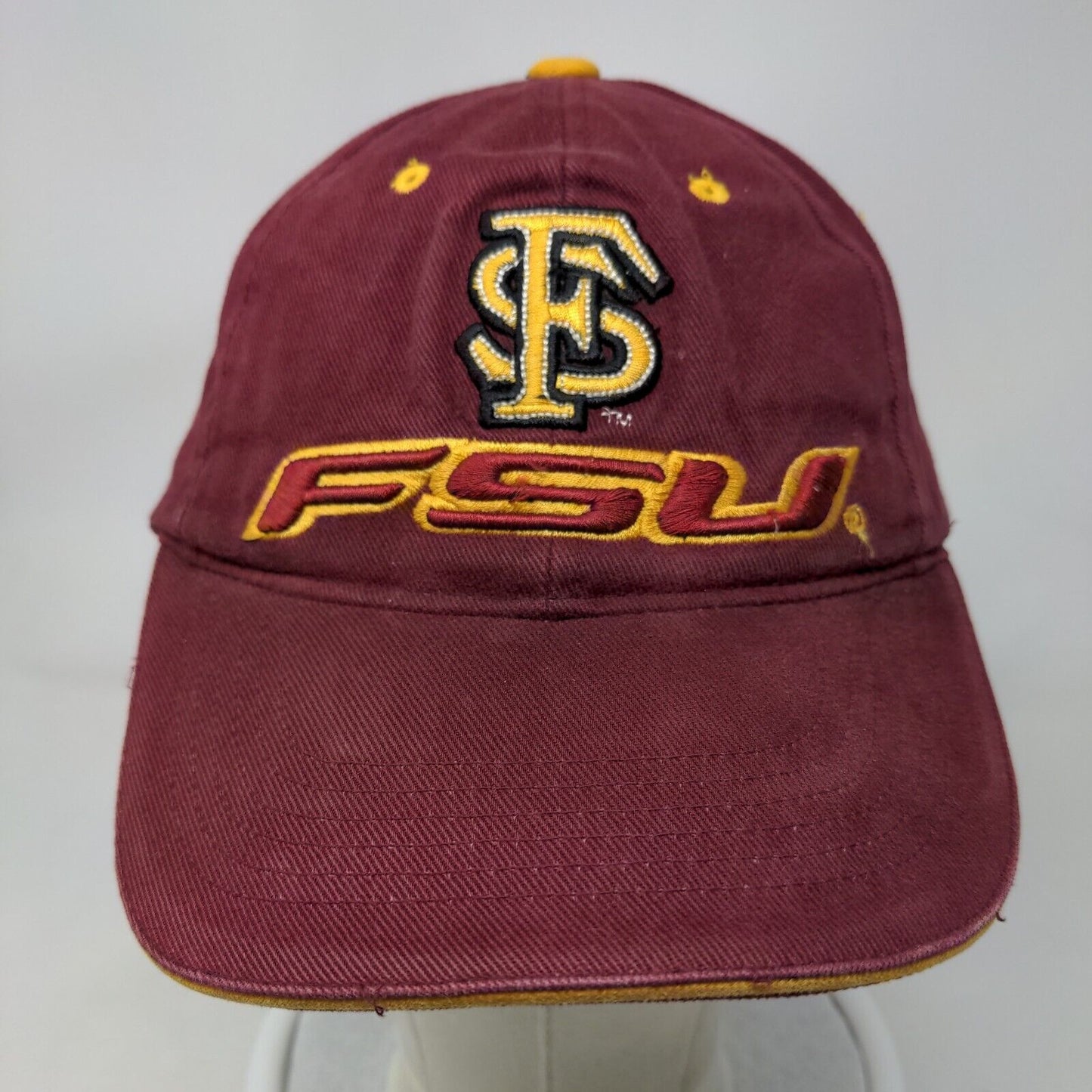 FSU Florida State University Strapback Hat Red Embroidered Logo Adjustable NCAA