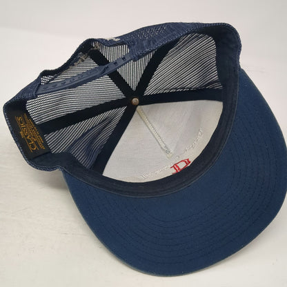 Yupoong Trucker Hat Blue One Size New Bedford Truck Company 4 THE AVE Mesh Back