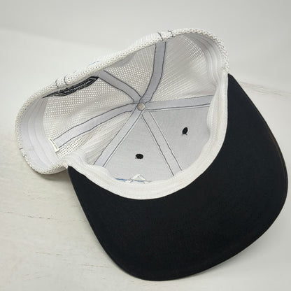 Richardson Baseball Cap Black XL Mesh Stretch Fit Atlas Logo Hat Curved Brim