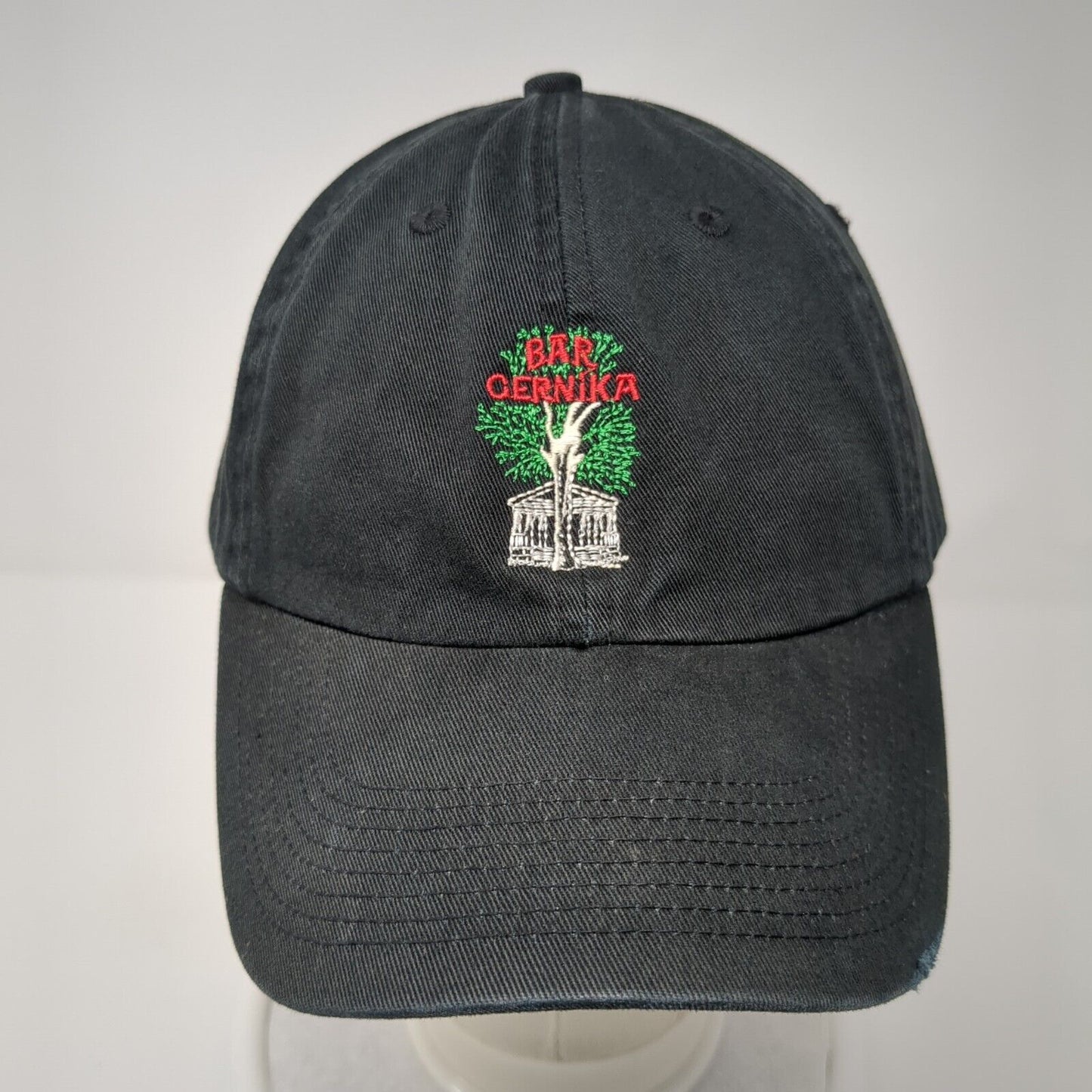Bar Gernika Slideback Hat Black One Size Adjustable 6 Panel Fahrenheit