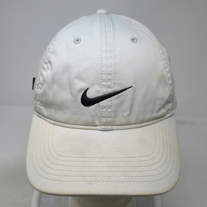Nike Baseball Cap Gray OSFM Dri-Fit Boise Open Golf Leather Strapback Swoosh Hat