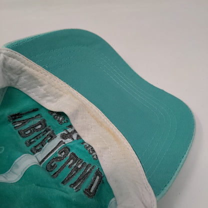 Tybee Island Georgia Strapback Hat Bluish-Green One Size Embroidered