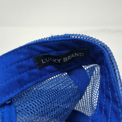 Lucky Brand Coors Banquet Beer Foam Mesh Snapback Trucker Hat Blue One Size