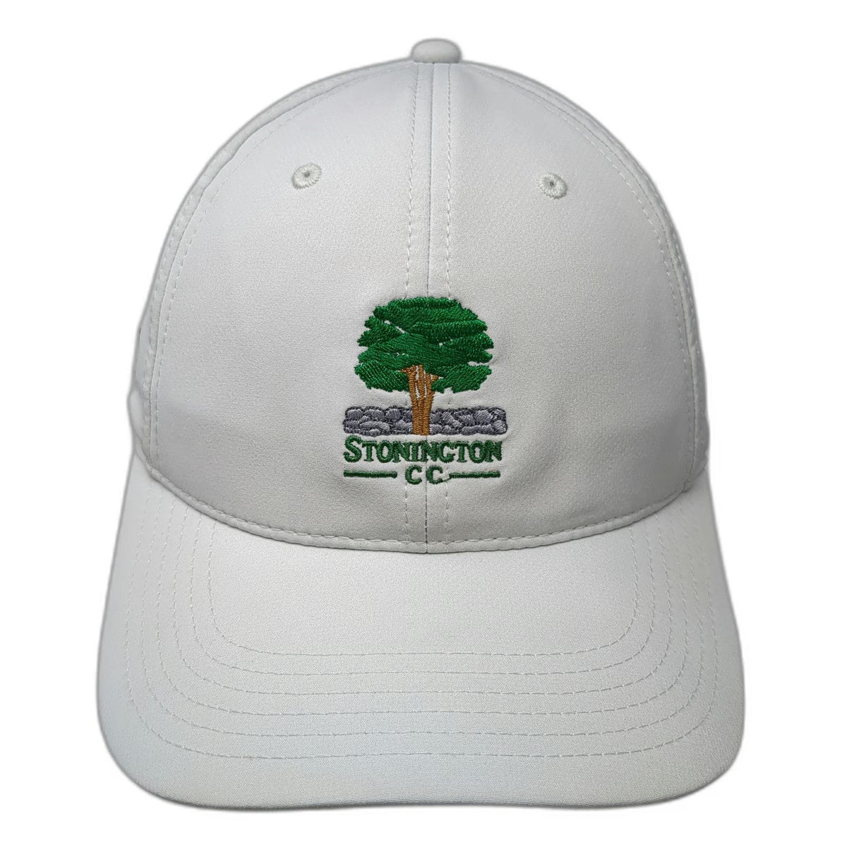 Ahead Baseball Cap Gray One Size Stonington CC Staff Performance Golf Club Hat