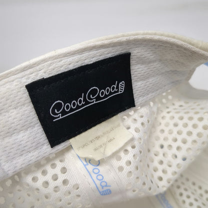 Good Good Golf White Trucker Hat One Size Blue Rope Script Mesh Back Snapback