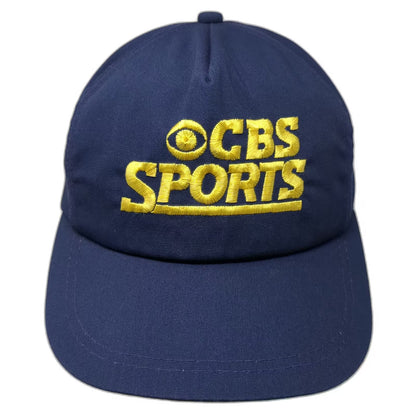 CBS Sports 5 Panel Blue Yellow Hat One Size OS Snapback Embroidered Underbrim
