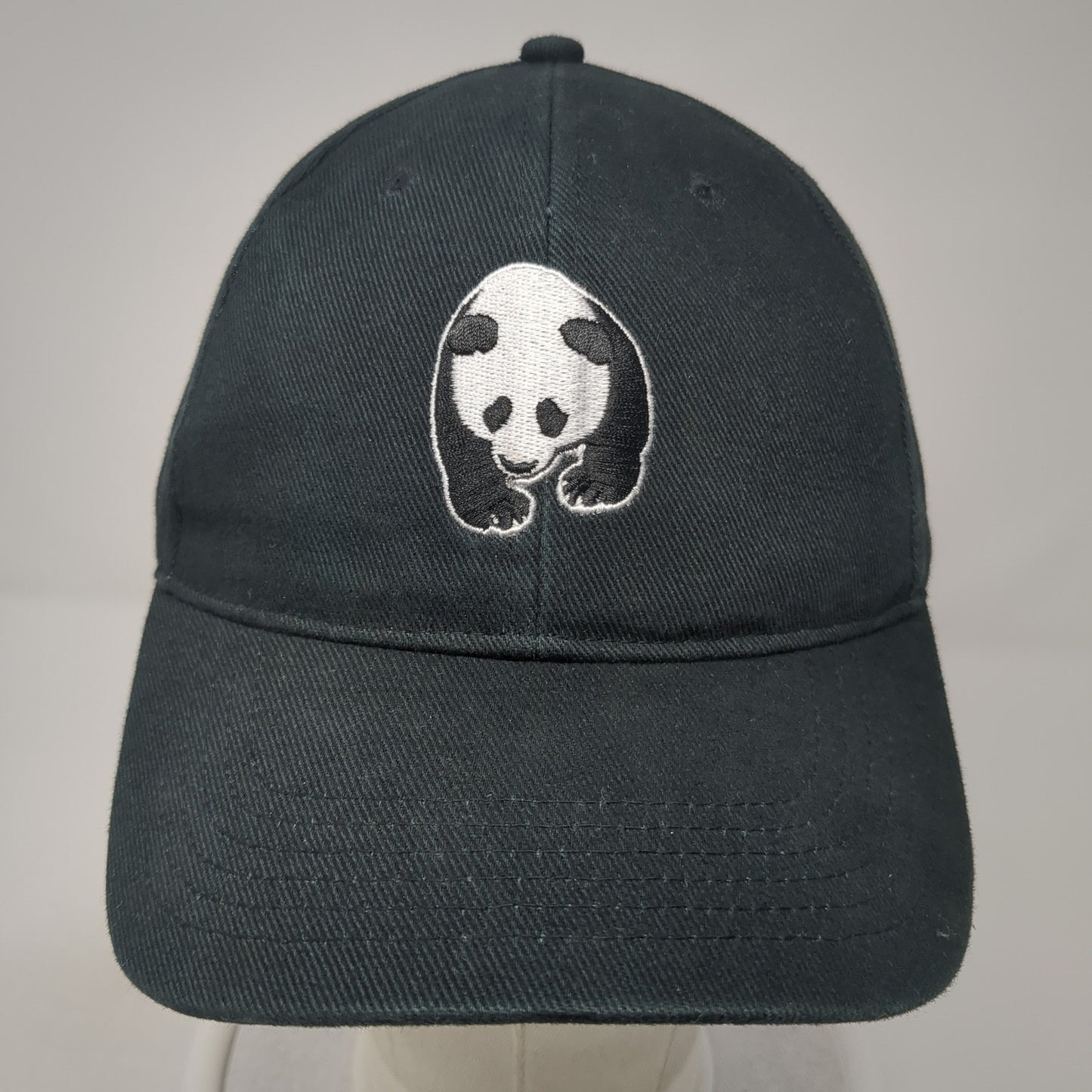 Panda San Diego Zoo Slideback Hat Black One Size Adjustable Embroidered