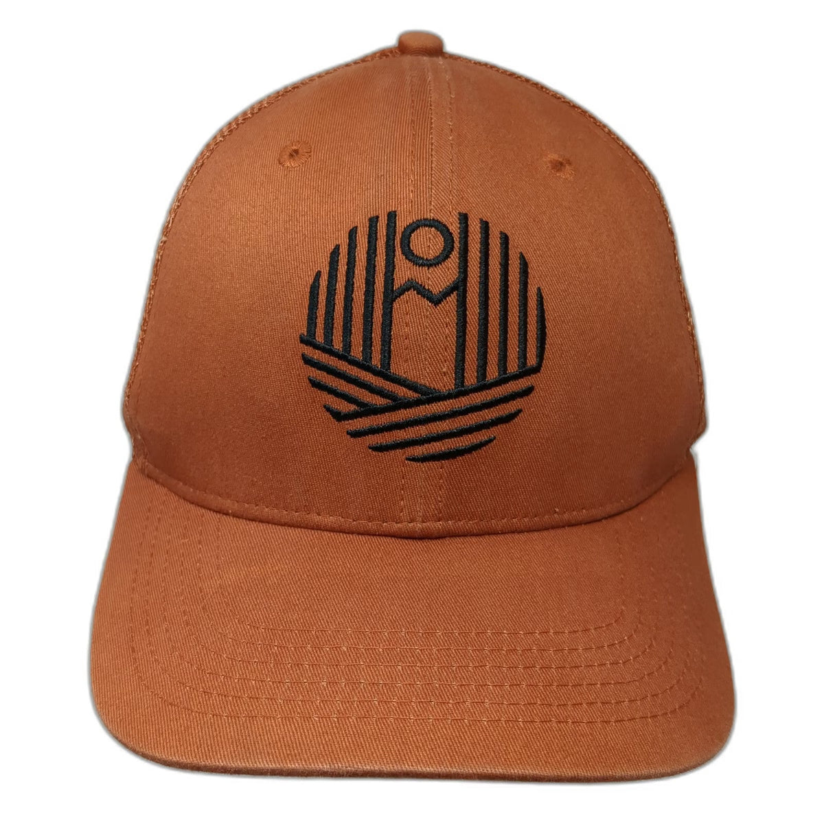 Flylow Trucker Hat Brown One Size Snapback Mesh Mountain Sun Logo Home Grown