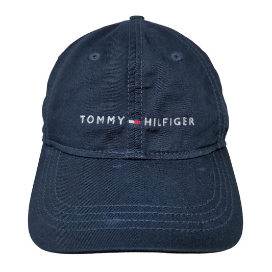 Tommy Hilfiger Slideback Hat Blue One Size Adjustable Embroidered 6 Panel