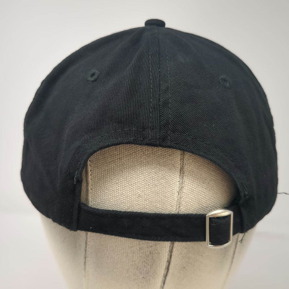 Disney Mickey Mouse Baseball Cap Black One Size Cotton Embroidered Slideback Hat