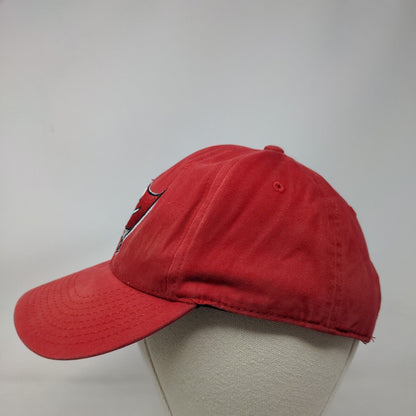 NFL Tampa Bay Buccaneers Strapback Hat Red OSFA Embroidered Logo Flag
