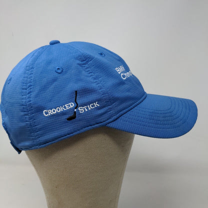 Ahead Men's Strapback Hat Blue Embroidered Crooked Stick BMW Championship Logo