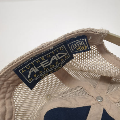 Questpro Snapback Trucker Hat Blue One Size Adjustable Classic Cut Ahead