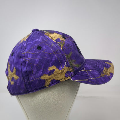 Realtree Antler Purple Camo Baseball Cap One Size Hat Strapback Hunting Logo