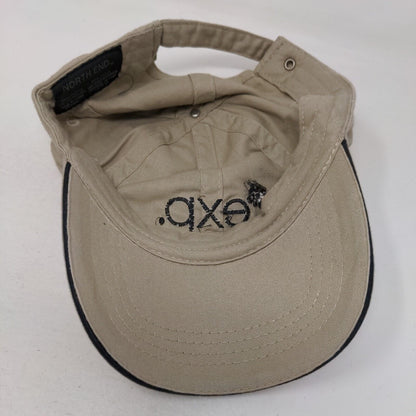 Exp. Slideback Hat Tan OSFA Adjustable Embroidered North End 6 Panel Cotton