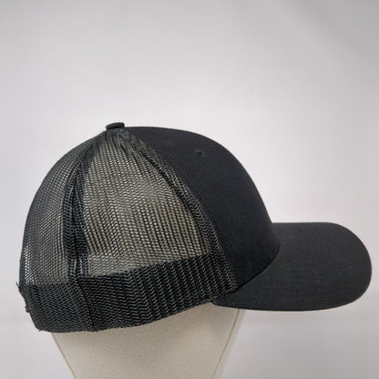 SRF Snapback Trucker Hat Black OS Adjustable Embroidered Mesh Back Richardson