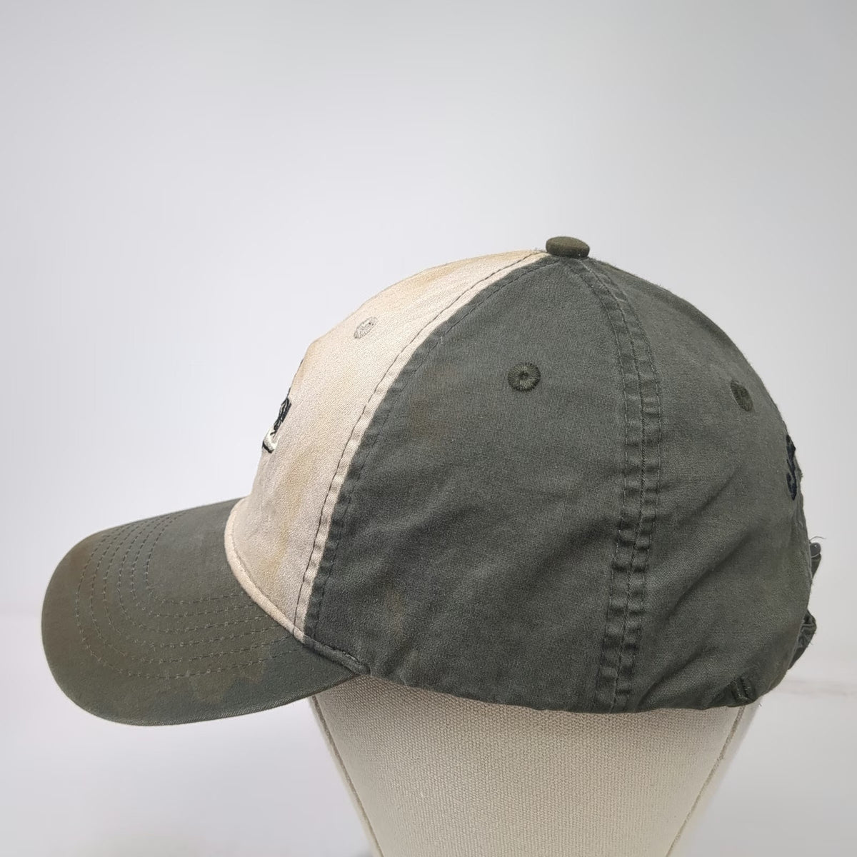 Pacific Headwear Baseball Cap Green Beige One Size Dude Ranch Cascade Idaho Hat
