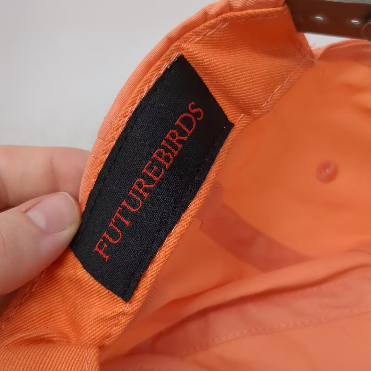 Futurebirds Trucker Orange OS Rope Embroidered Patch Adjustable Unstructured Hat