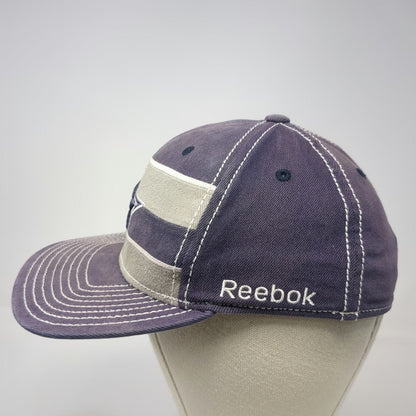 Dallas Cowboys NFL Reebok Cap Blue M Contrast Stitching Stripes Star Logo Hat
