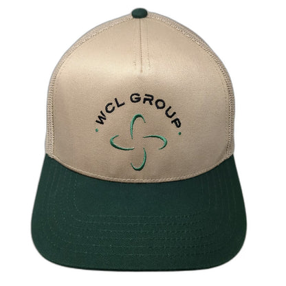 OTTO Trucker Hat Beige Green One Size Snapback Mesh WCL Group Propeller Logo