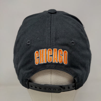 Chicago Snapback Hat Black OSFA Adjustable Embroidered 6 Panel Top Level