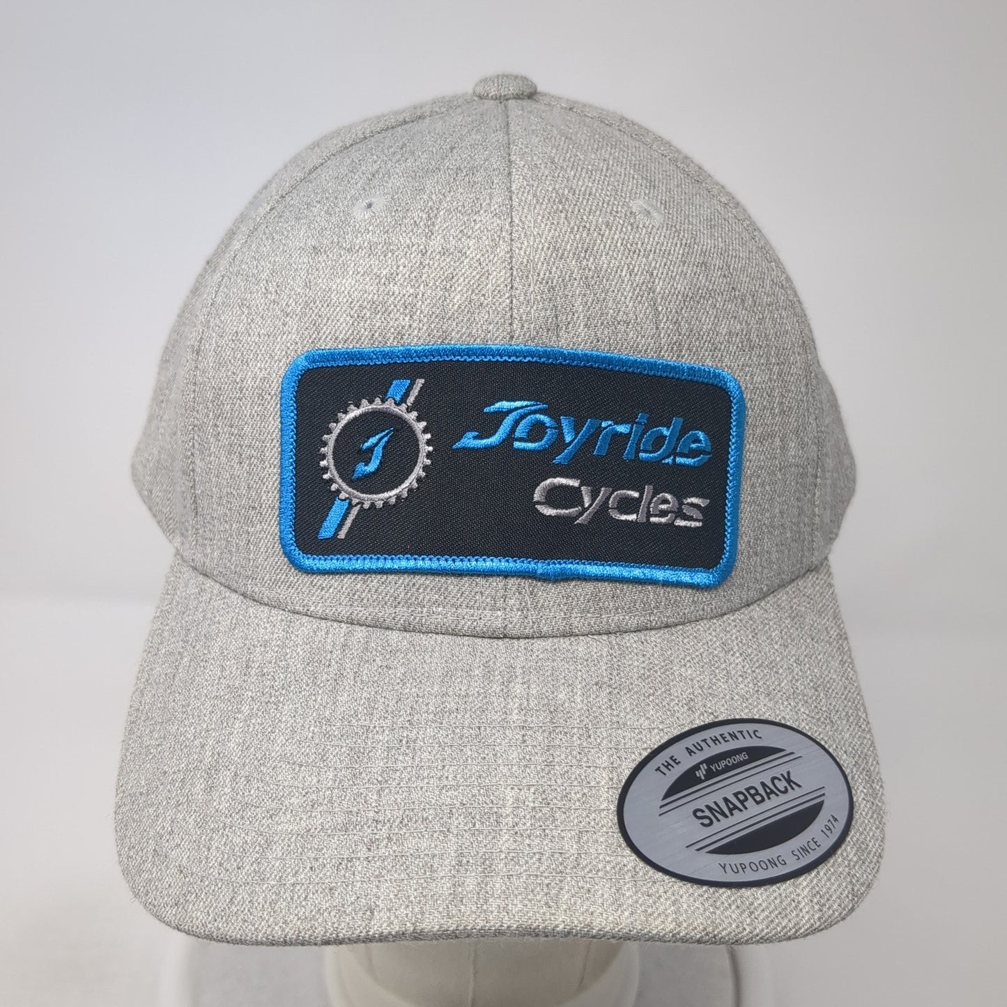 Joyride Cycles Snapback Hat Gray One Size Adjustable The Classics Yupoong