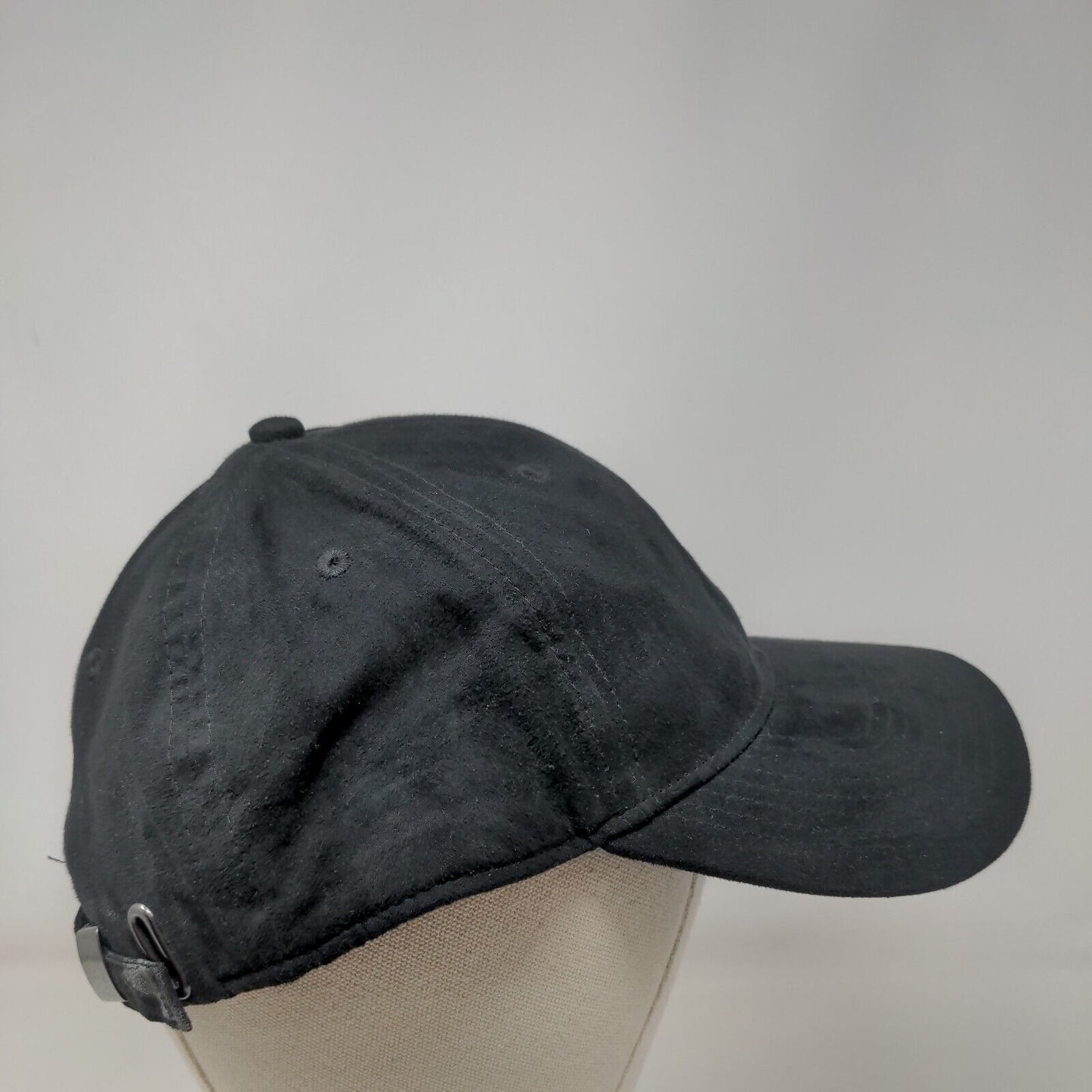 H&M Slideback Hat Black One Size Adjustable Blank Vent Holes 6 Panel