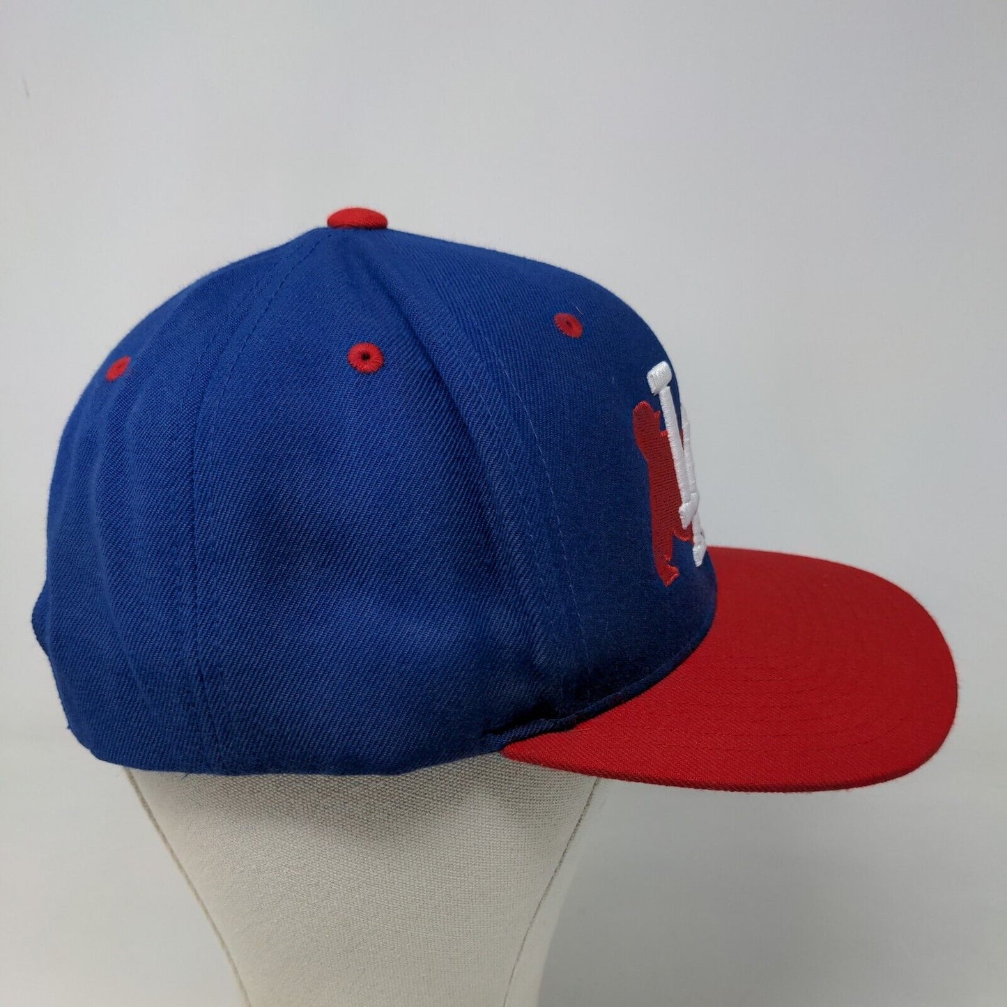 Sport Tek Men's Snapback Hat Blue OSFA Embroidered LA Logo Acrylic Wool Blend