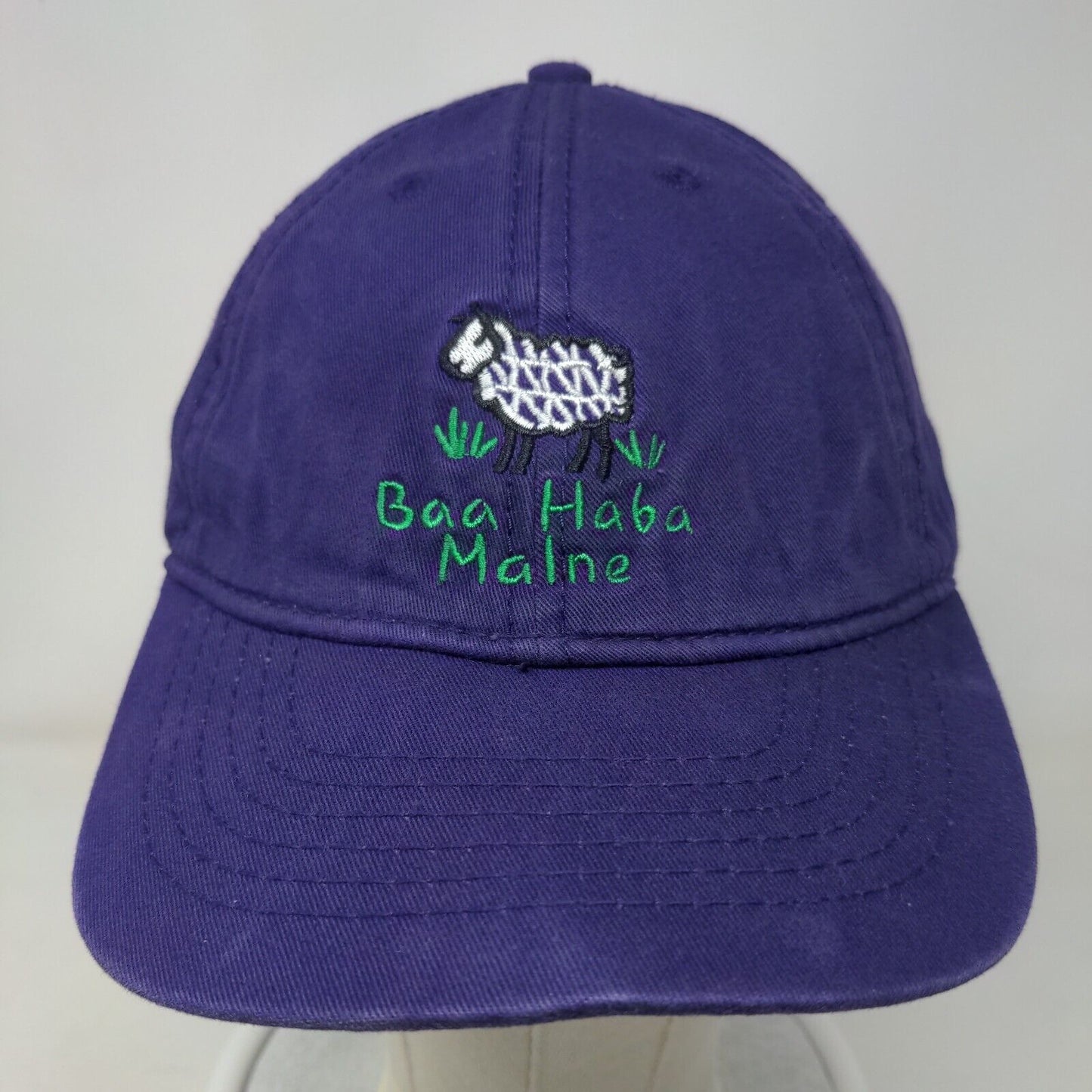 Baa Haba Malne Adult Strapback Hat Purple One Size Adjustable Embroidered