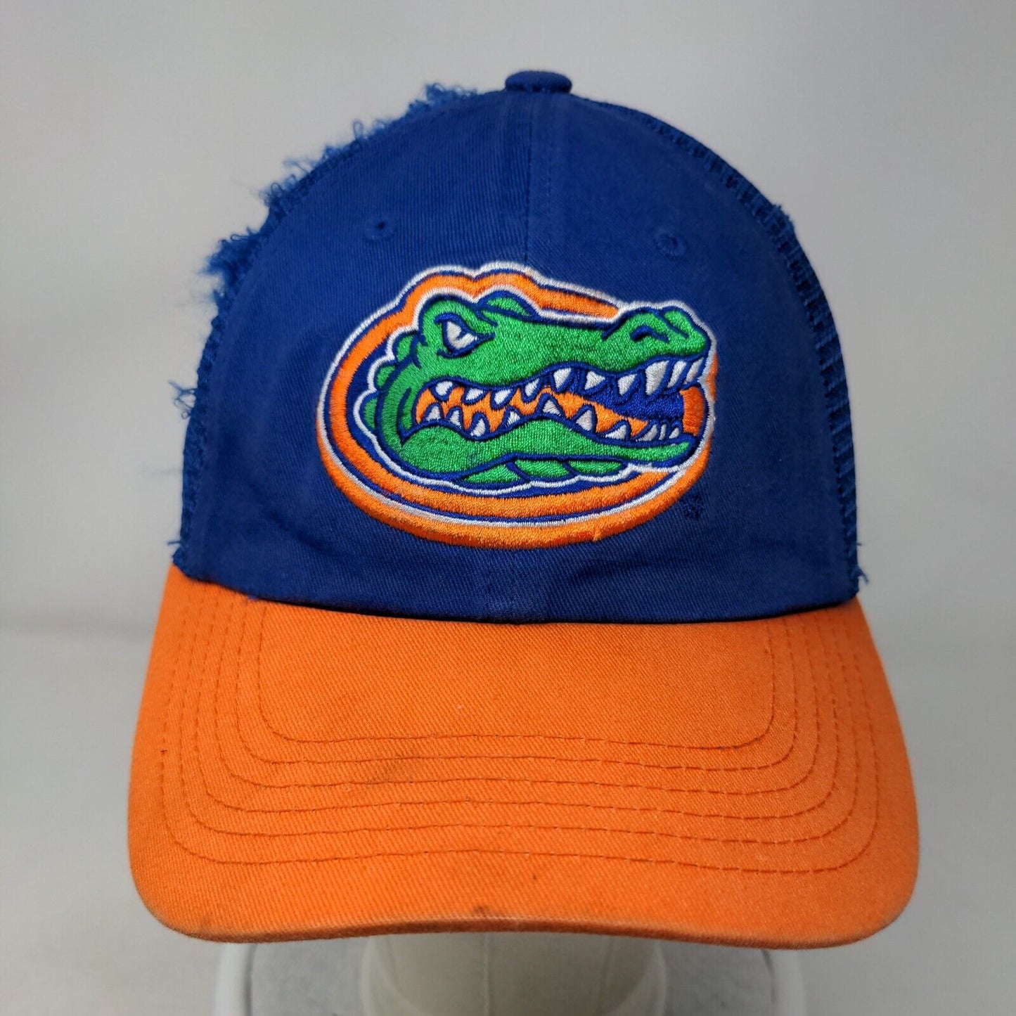 Florida Gators Snapback Mesh Back Trucker Hat Orange Blue Embroidered Logo NCAA