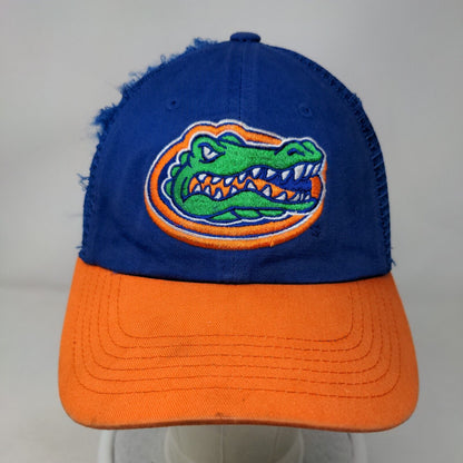 Florida Gators Snapback Mesh Back Trucker Hat Orange Blue Embroidered Logo NCAA