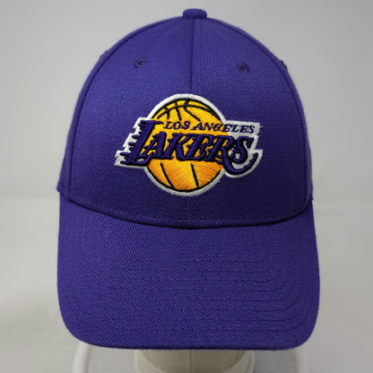 Los Angeles Lakers NBA Adidas Cap Purple M Embroidered Logo Stretch Fit Hat