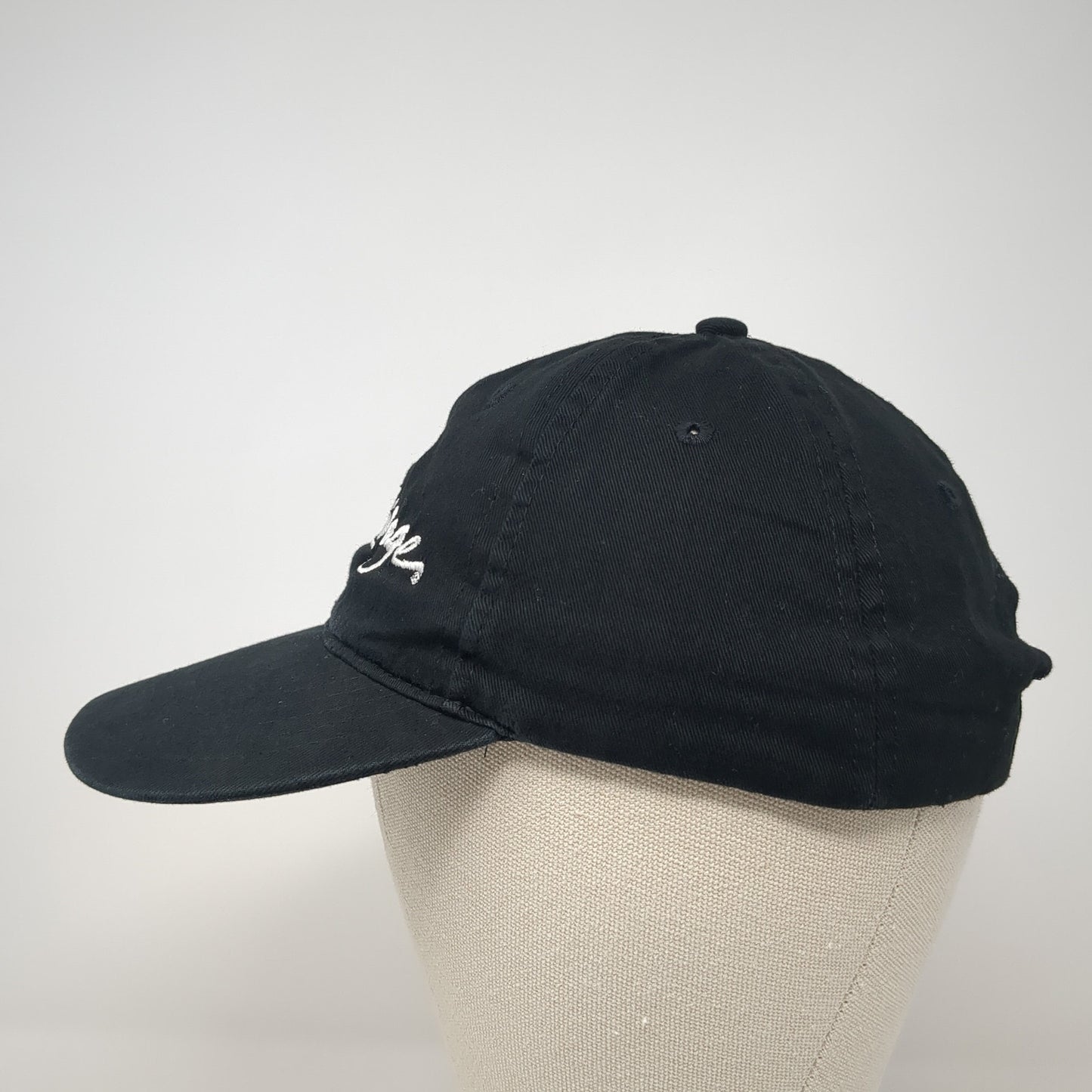 Beau Rivage Slideback Hat Black One Size Adjustable Embroidered Apollo