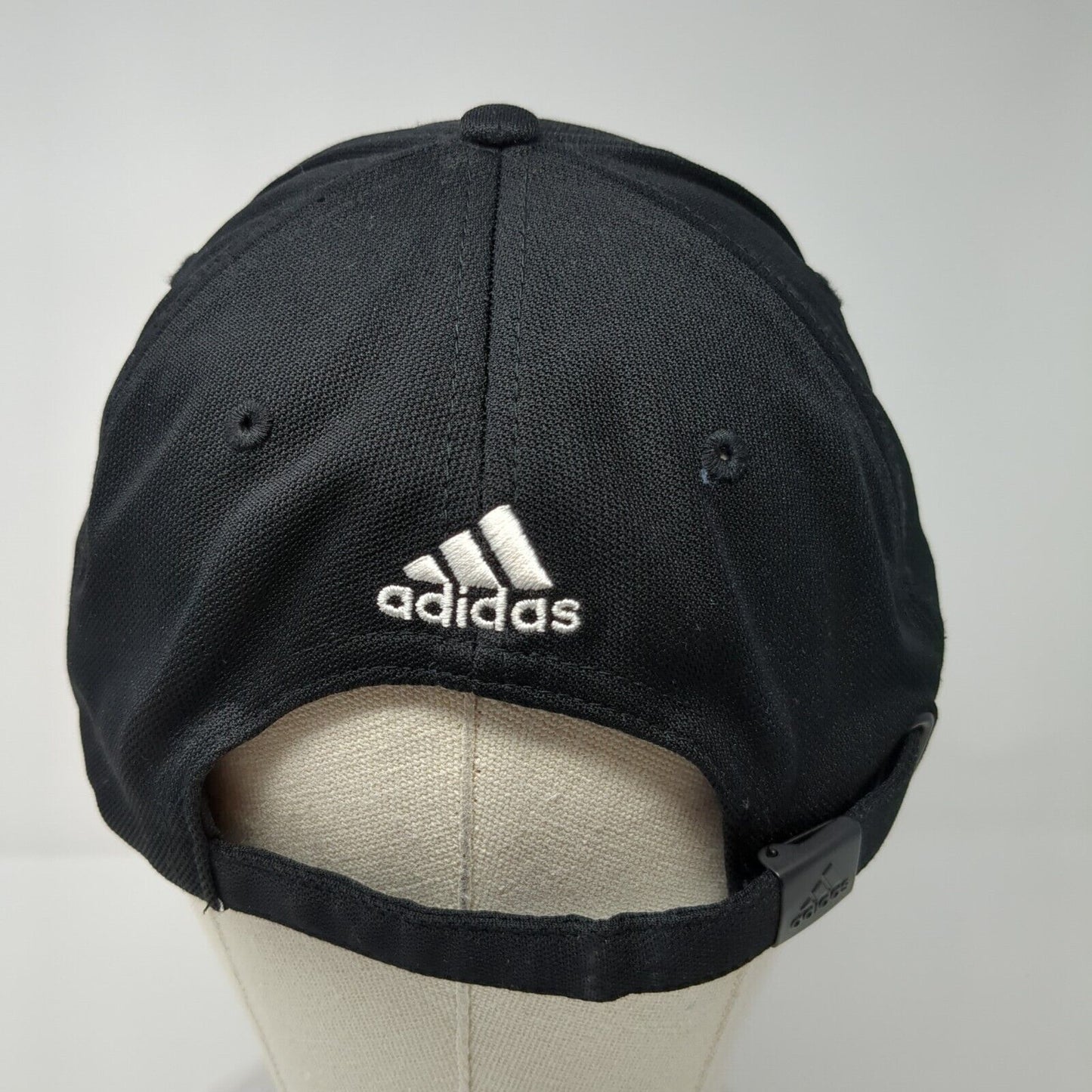Las Barrancas Slideback Hat Black One Size Embroidered Adidas 3 Stripes