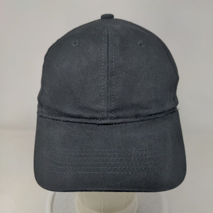 George Strapback Hat Black One Size Adjustable Vented Holes 6 Panel Blank