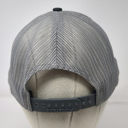 Richardson Trucker Hat Black One Size Mesh Back Snapback Harrison Calls Logo