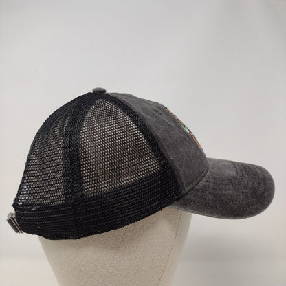 Let Love Grow Slideback Mesh Back Trucker Hat Gray OSFA Mighty Fine