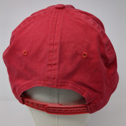 May's Honda Snapback Rope Hat Red One Size Solid Adjustable Outdoor