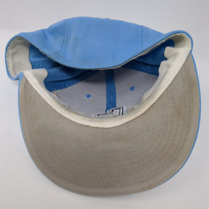 The Game Pro Fitted Hat Blue Medium Embroidered Letters Gametek 6 Panel