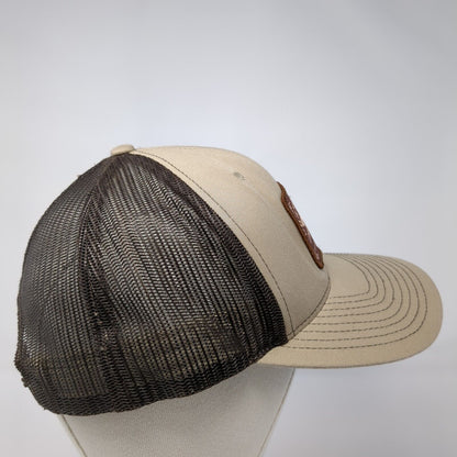 Champions of Yield Dekalb Snapback Trucker Hat Tan One Size Mesh Back