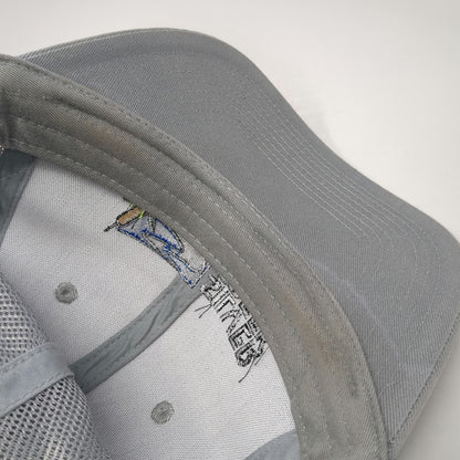 Port Authority Silver Creek Gray Trucker Hat One Size Mesh Snapback Logo Cotton